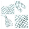 UPTON AVE Checkered Knotted Gown Baby Newborn, Viscose derived from