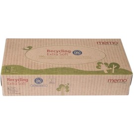 Memo Memo Cosmetic Tissues Recycled Extra Soft Back 2-Ply (Pack of 6)