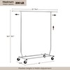 Yaheetech Clothes Rack with Wheels, Heavy-Duty Clothing Organizer, Adjustable Commercial