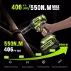 ‎Robustrue Cordless Impact Wrench 1/2 550Nm 2800RPM 2x4.0Ah Battery for