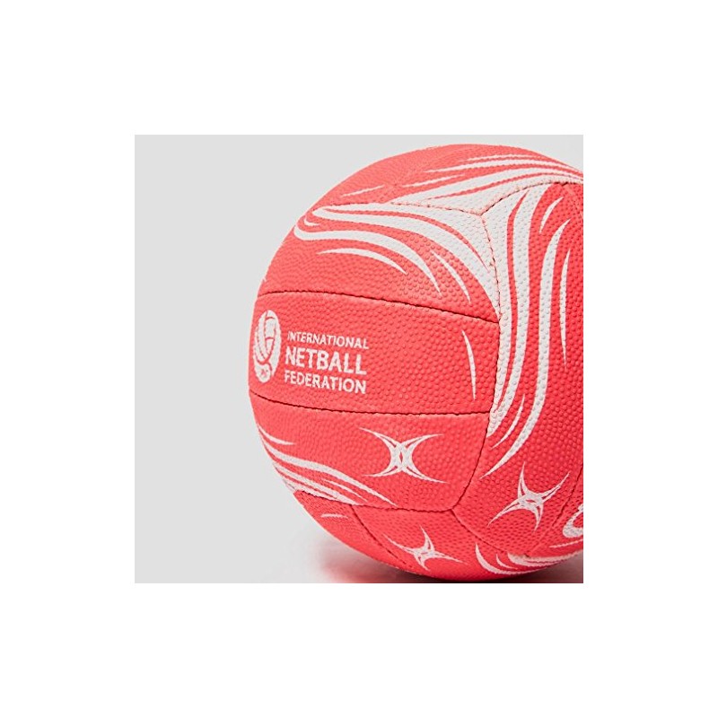 Gilbert Boys Pulse Match Net Ball - Pink/White, Size 5