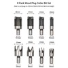 8Pcs Woodworking Chamfer Drilling Tool Wood Plug Cutter Drill Bit