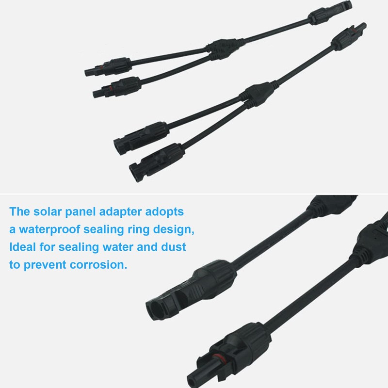Solar Connector Y Branch Parallel Adapter Cable 2 to 1,