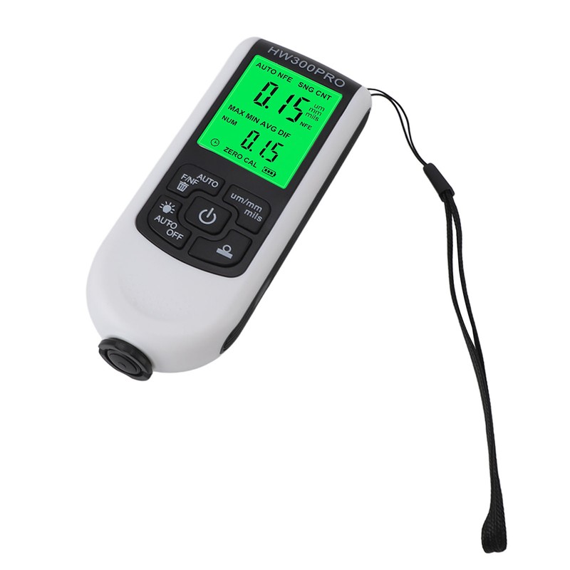 Paint Mil Thickness Gauge High Accuracy HD Backlit Display Anti