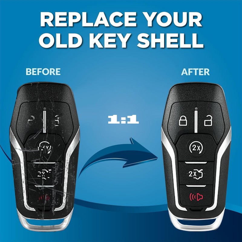 Keyless Entry Remote Smart Key Fob Shell Case Button Pad