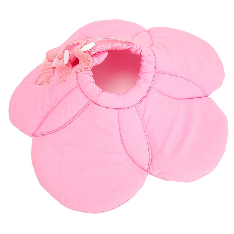 Pet Recovery Collar Adjustable Lightweight Prevent Licking Sunflower Shape Cute