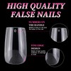 EternalClassic 240pc Square Gel Nail Tips Short Fake Nails, Clear