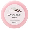 Koho Soapberry Soapberry Soapberry Soap, Rose, 3.3 oz (95 g)
