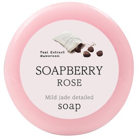 Koho Soapberry Soapberry Soapberry Soap, Rose, 3.3 oz (95 g)