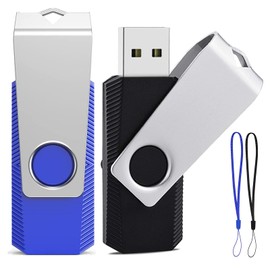 ABLAZE USB Stick 4 GB USB 2.0 High Speed Memory Stick 4 GB Black Blue Pack of 2