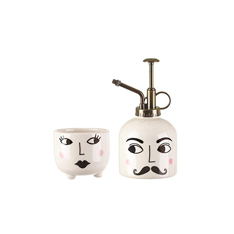 Sass & Belle Mister & Mrs White Plant Set