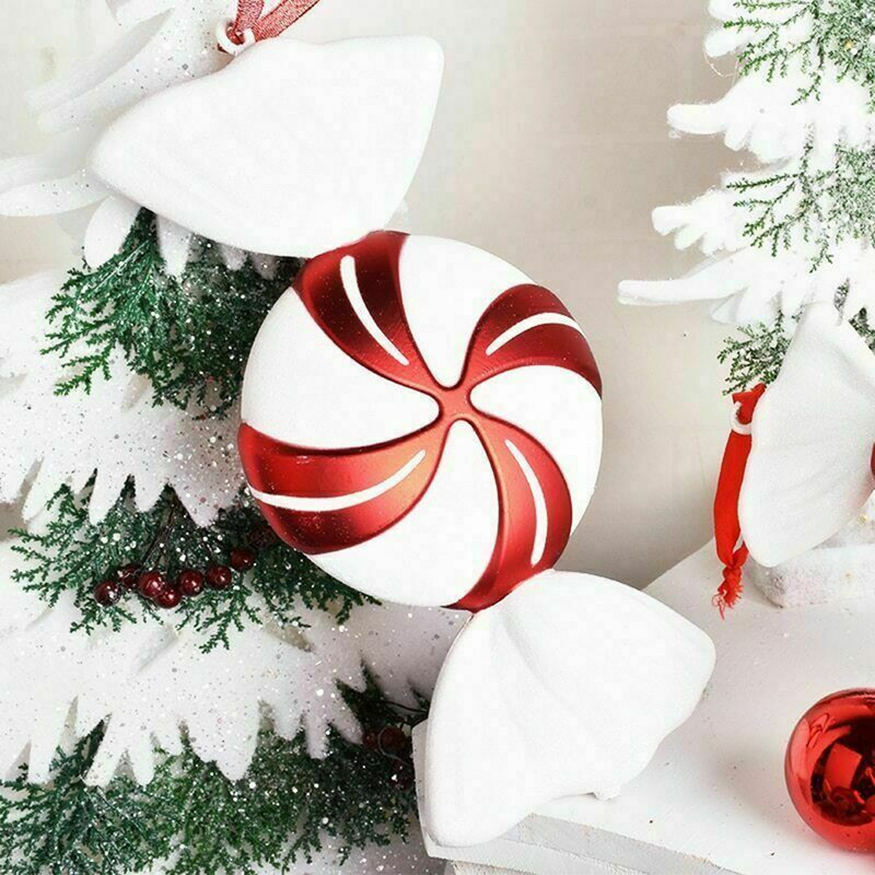 Christmas Decoration 32CM Red and White DIY Candy Hanging Pendant