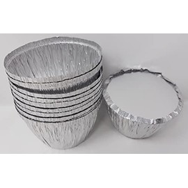 1lb Aluminium Foil Pudding / Pie Dish with Lids 436cc (8)