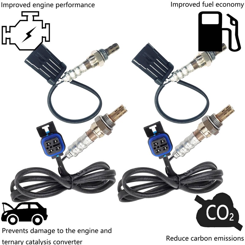 YWIM Front and Rear Oxygen Sensors Compatible with Chevy 2003-1997
