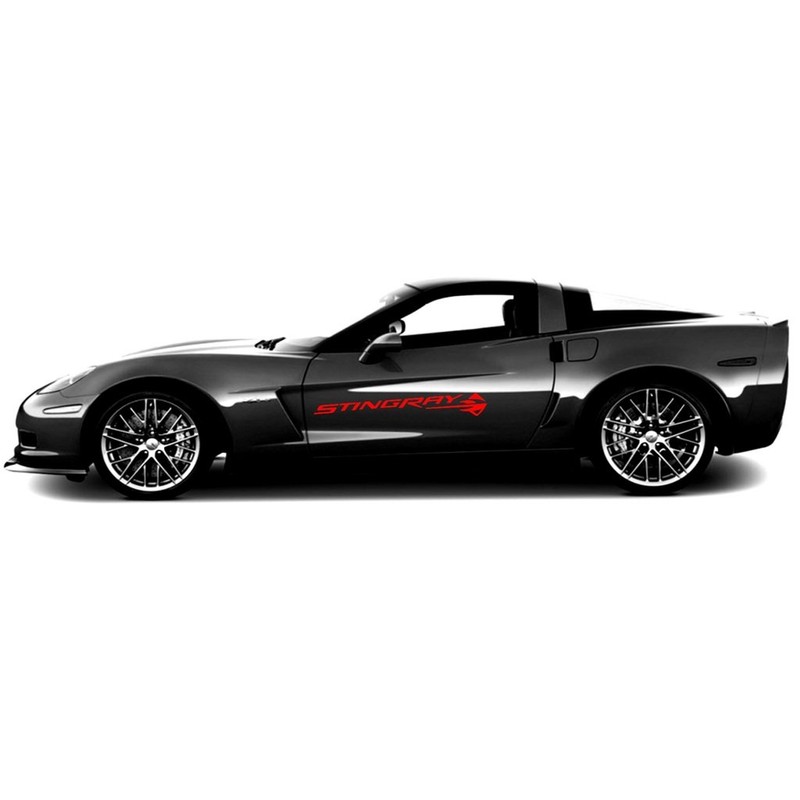 Stingray Door Decal Vinyl Racing Graphics 37.5" (Fits Chevy Corvette
