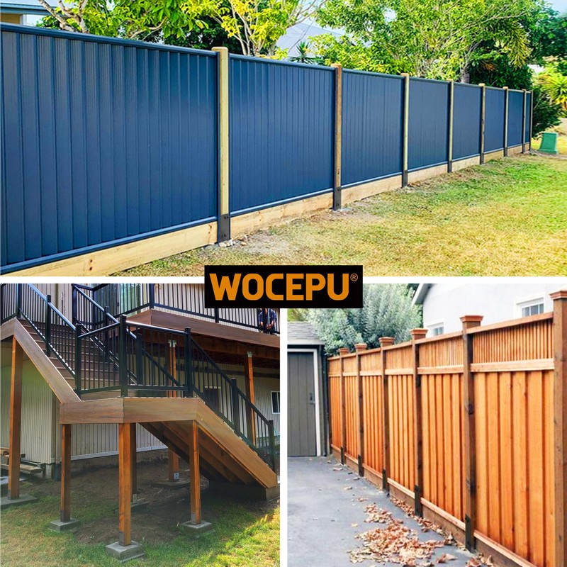 Wocepu 2 Pack Heavy Duty Stainless Steels U-Shape 4"x4"(Actual 3.5"x3.5")