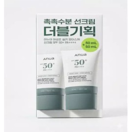 Anua 아누아 어성초 실키 모이스처 선크림 50ml+50ml (SPF50+) Anua Tea Tree Silky Moisture Sunscreen 50ml+50ml (SPF50+)
