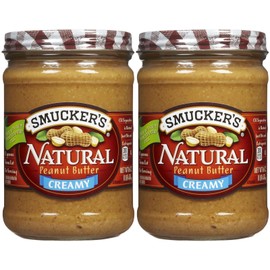 Smucker's Creamy Natural Peanut Butter - 16 Oz (Pack of 2)
