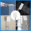 Square High Pressure Shower Heads 304 Stainless Steel Handheld Showerhead