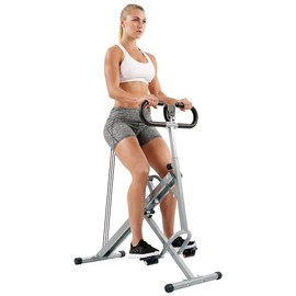 Sunny Health & Fitness Máquina de Sentadillas y Remo Row-N-Ride