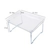 Excras Folding Table, Transparent Table, Mini Table, Bed Table, Laptop