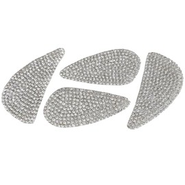 NIUHURU Crystal Car Rear Trunk Logo Emblem Sticker Compatible with Hyundai Bling Accessories Rhinestone Car Decal (Silver, for Sonata 2020-2023)