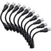 [ETL Listed] Miady Short Power Extension Cord Outlet Saver, 16AWG/13A,
