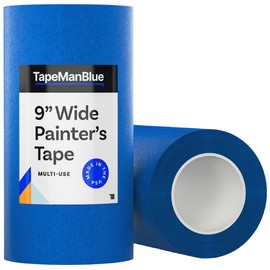 Wide Blue Painters Tape, 9 inch x 60 yds, Made in America, Wide Blue Masking Tape for Laser Cutting/Engraving & 3D Printing, 21-Day Clean Removal