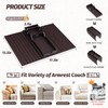 GEHE Detachable Couch Cup Holder, Anti Falling Sofa Arm Tray,