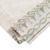 Lazzzy Linen Blend Boho Curtains for Bedroom Sage Green Embroidered