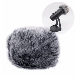 Microphone Windscreen 1pc Fur Microphone Cover Microphone Accessories Microphone Windshield Compatible with Microphone for Digital Video Recording Windscreen Outdoor Windproof Noise Reduction