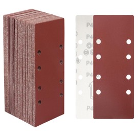 STEBRUAM 30 Pieces Sanding Sheets 93 x 230mm,400 Grits Hook and Loop Sandpaper,Sanding Pads Assorted Fit Sander for Polishing Rust Removal