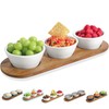 Artena 10oz Ultra-fine Porcelain Chips and dip Serving Platter with