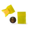 200 Bolsa Cierre Hermético Zipper 1x1 Plg 2.5x2.5cm Amarillo
