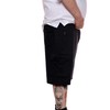 Big Size Cargo Fleece Shorts with Zip Pockets Elasticated Waist