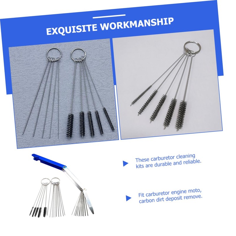 MAGICLULU 3Sets Carburettor Cleaning Tool Kit Motorcycle Atv Brush Set