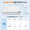 Plastic Mattress Bag for Moving Storage, Waterproof Mattress Cover, Mattress
