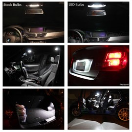 LEDpartsNow Interior LED Lights Replacement for 2008-2013 Jeep Liberty Accessories Package Kit (9 Bulbs), WHITE