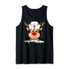 Reindeer Nurse Xmas Nursing Scrub Tops Christmas Pajamas Tank Top