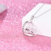 ACJFA Owl Necklaces for Women 925 Sterling Silver Mother Daughter