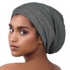 Alnorm Cosy satin lined slouchy beanie cap with soft elastic
