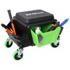 Heavy Duty Mechanic Stool with 330lbs Load Capability, Garage Stool