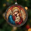 Holy Mother & Child Stained Glass Acrylic Ornament 2025 –