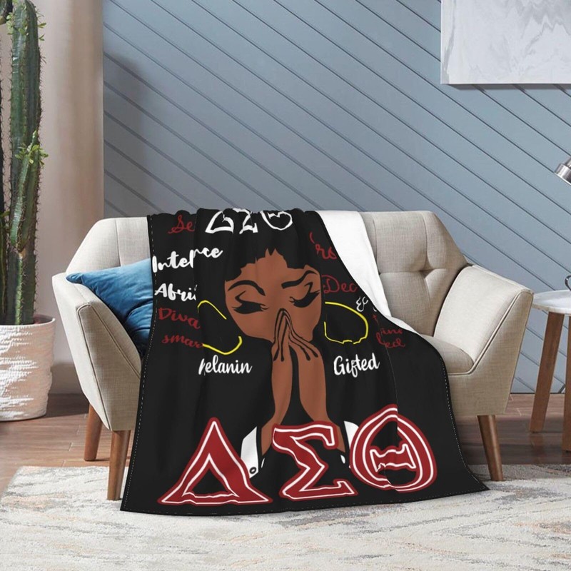 Sorority Gifts Blanket Throw Flannel Lightweight Comfortable Warm Paraphernalia Blankets