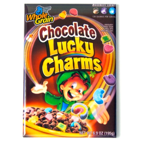 Blue Crab Magnets Chocolate Lucky Charms FRIDGE MAGNET cereal box