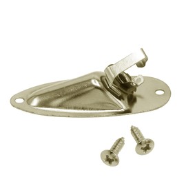 Soundspire Boat Style Guitar Jack Plate, 1/4" Gold Input/Output Socket for Fender Stratocaster/Strat ST (with Mounting Screws)