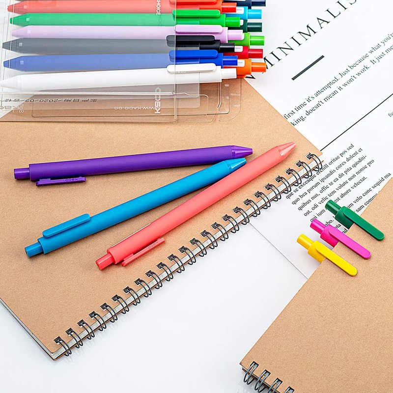 KACO Soft Touch Retractable Gel Ink Pens 0.5mm Fine Point