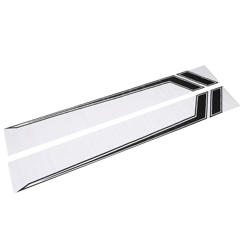 2pcs Car Side Door Sticker Waterproof Universal Sports Racing Style