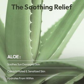 LAPCOS Set de 5 Mascarillas Faciales Aloe de . Lujoso Cuidado de la Piel con Extracto de Hoja de Aloe y Extracto de Pepino para Combatir la Irritación