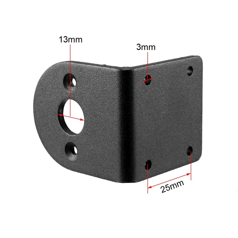 sourcing map 2PCS L-Shaped Mounting Support Bracket Alloy Steel Holder